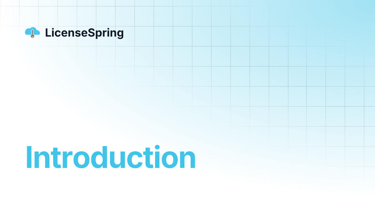 Introduction | LicenseSpring