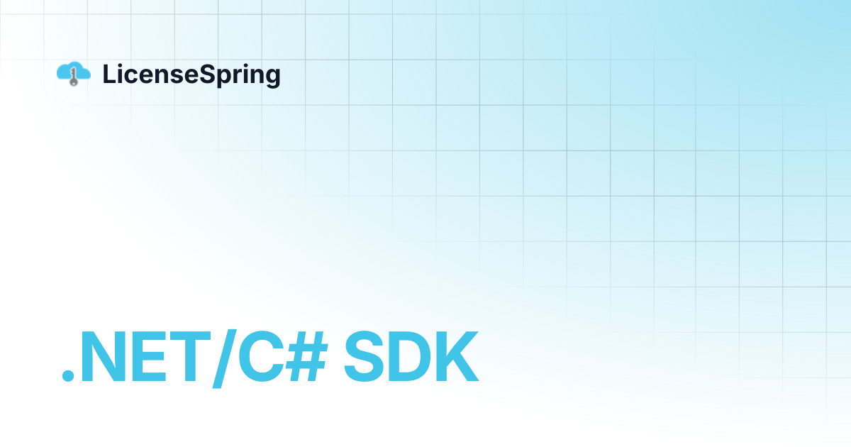 .NET/C# SDK | LicenseSpring