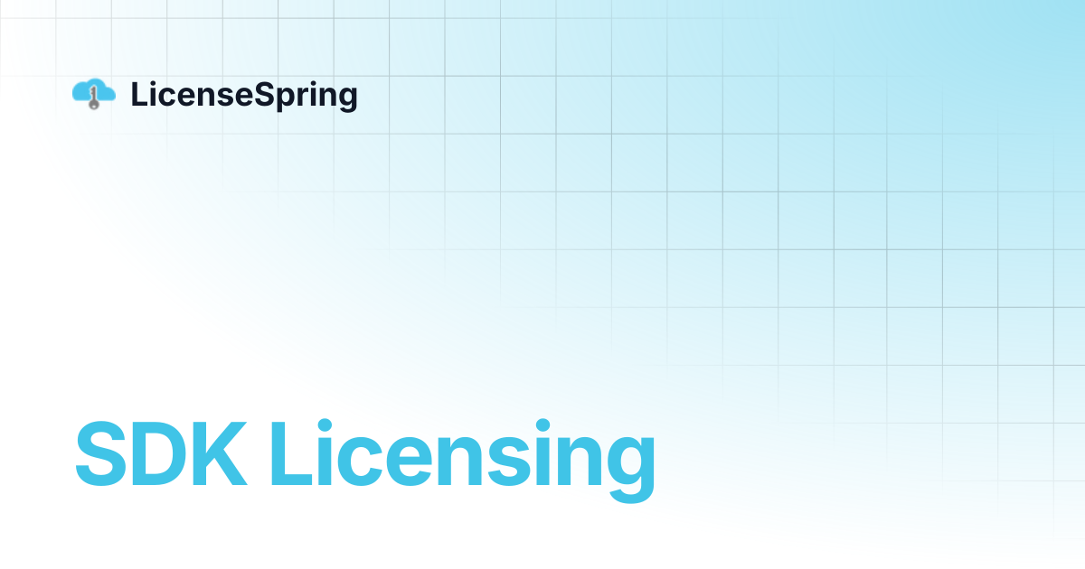 SDK Licensing | LicenseSpring